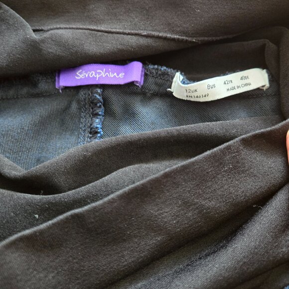 Womens Maternity Size 8 Seraphine Dark Blue Jeans - Picture 4 of 6